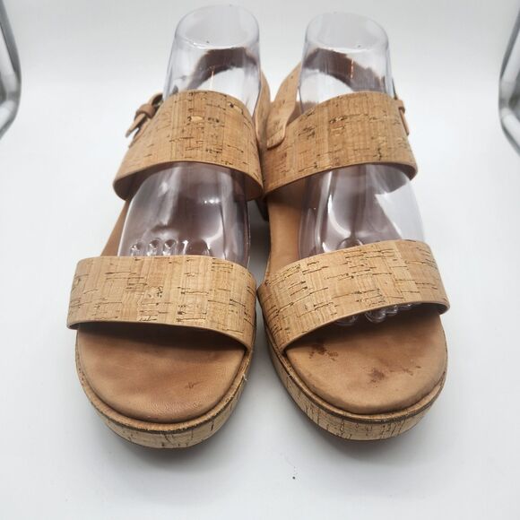 Gentle Souls By Kenneth Cole Women’s 11 M Beige Talia Sandals Ankle Strap Heels - Picture 2 of 8